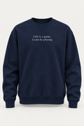 Crewneck No. 01, Navy / White