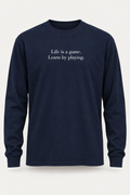 Longsleeve No. 02, Navy / White