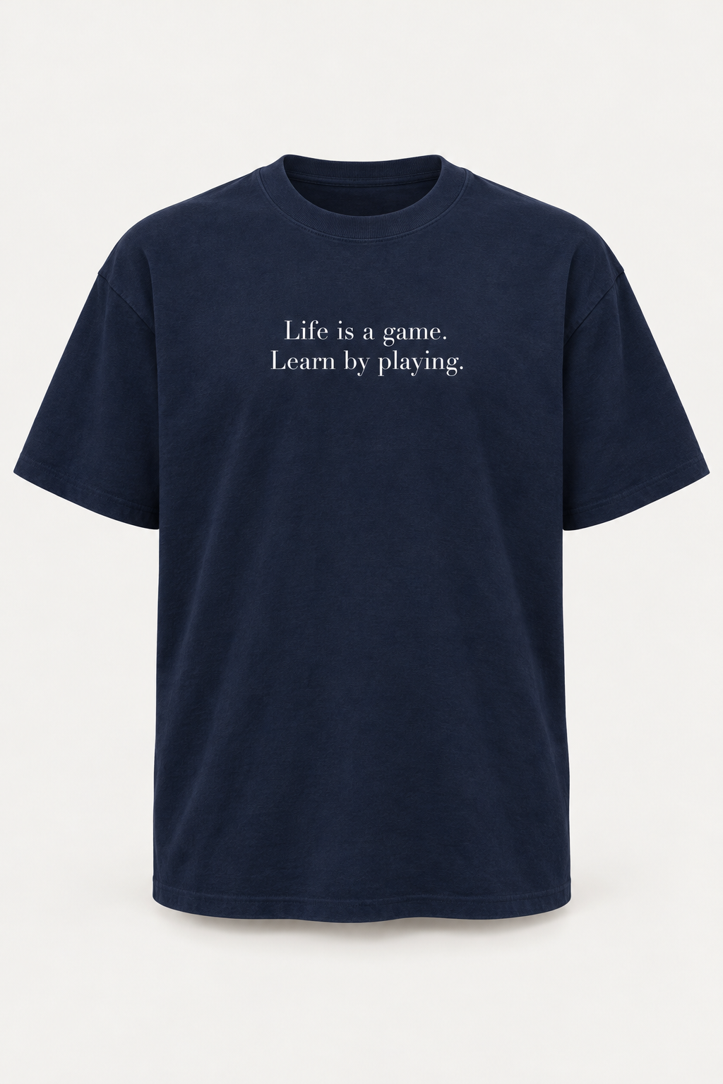 Tee No. 03, Navy / White