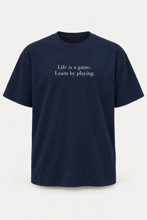 Tee No. 03, Navy / White