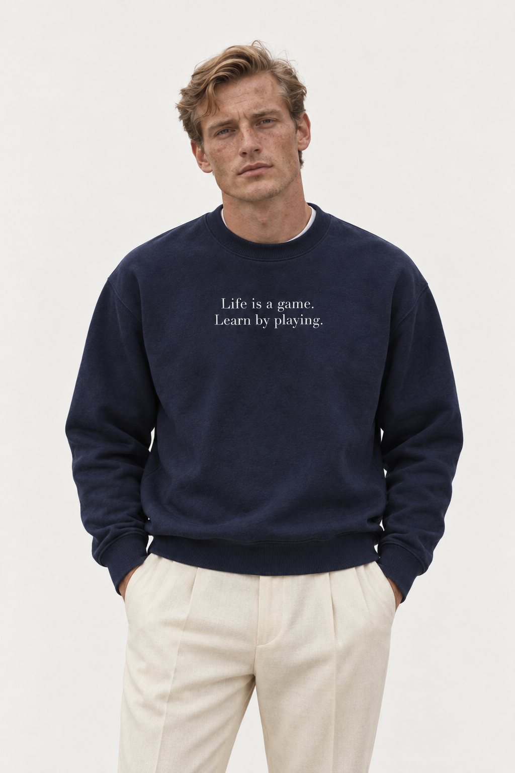 Crewneck No. 01, worn