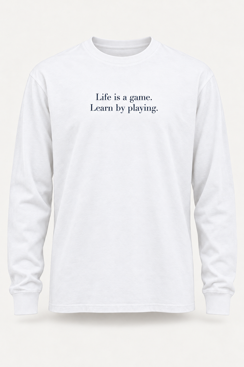 Longsleeve No. 02, White / Navy