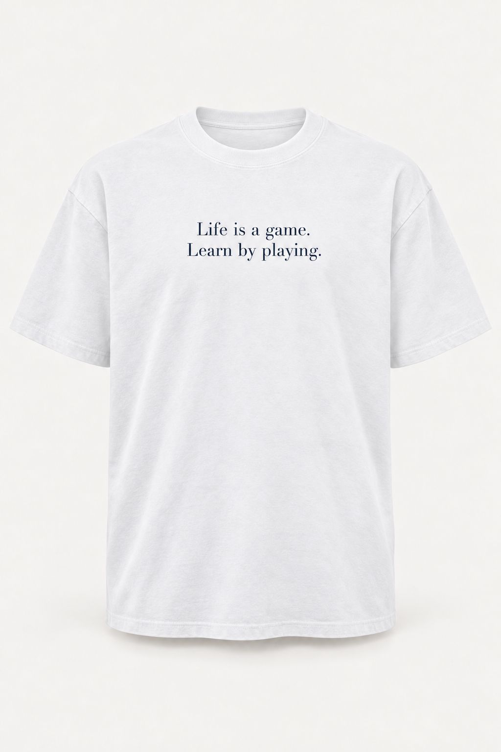 Tee No. 03, White / Navy