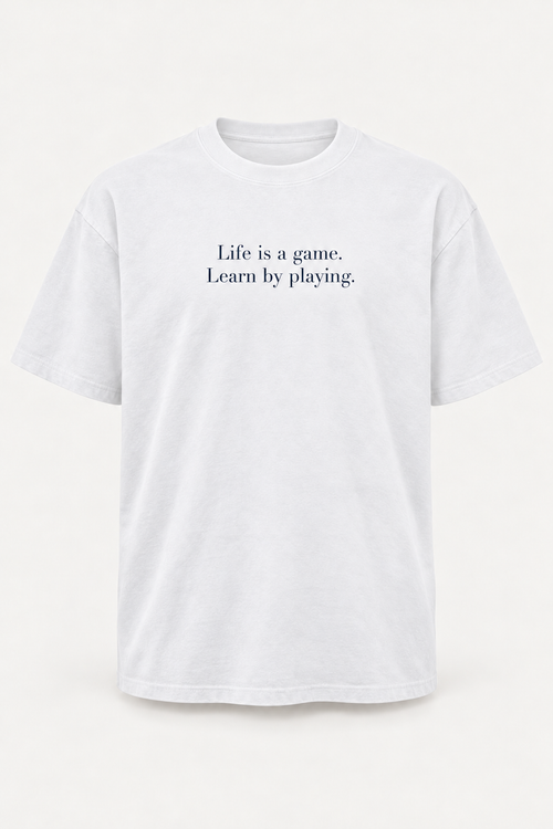 Tee No. 03, White / Navy